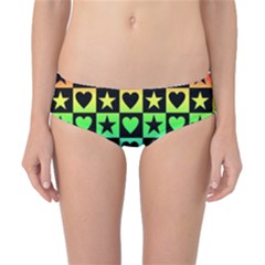 Rainbow Stars And Hearts Classic Bikini Bottoms by ArtistRoseanneJones