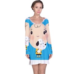 Snoopy Long Sleeve Nightdress by Mjdaluz