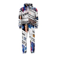 Hillary 2016 Historic Newspaper Collage Hooded Jumpsuit (kids) by blueamerica