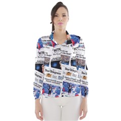 Hillary 2016 Historic Newspaper Collage Wind Breaker (women) by blueamerica