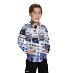 Hillary 2016 Historic Newspaper Collage Wind Breaker (kids) by blueamerica