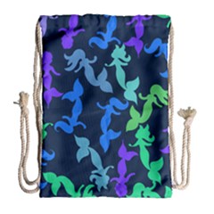 Mermaids Drawstring Bag (large) by BubbSnugg