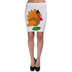 Thanksgiving Turkey - Transparent Bodycon Skirt by Valentinaart