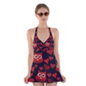 Owl You Need In Love Owls Halter Swimsuit Dress View1