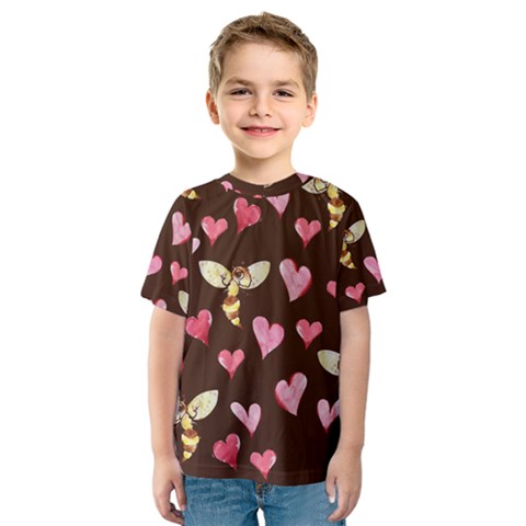 Honey Bee Love Bees Kid s Sport Mesh Tee by BubbSnugg