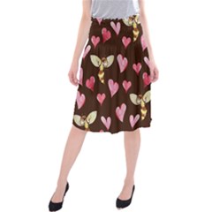 Honey Bee Love Bees Midi Beach Skirt by BubbSnugg