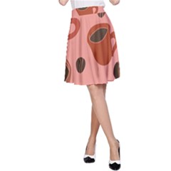 Coffee Lover A-line Skirt by BubbSnugg