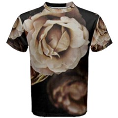 Roses Flowers Men s Cotton Tee by vanessagf