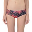 Pink And Black Abstract Splatter Paint Pattern Classic Bikini Bottoms View1