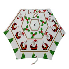 Christmas Pattern Mini Folding Umbrellas by Valentinaart