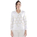 Honeycomb pattern graphic design Wind Breaker (Women) View1