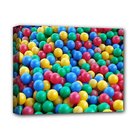 Funny Colorful Red Yellow Green Blue Kids Play Balls Deluxe Canvas 14  X 11  by yoursparklingshop