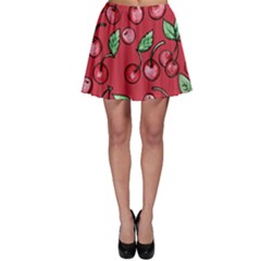 Cherry Cherries For Spring Skater Skirt by BubbSnugg