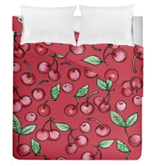 Cherry Cherries For Spring Duvet Cover Double Side (queen Size) by BubbSnugg