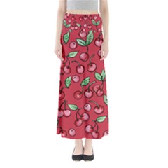 Cherry Cherries For Spring Maxi Skirts by BubbSnugg