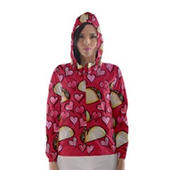 Taco Tuesday Lover Tacos Hooded Wind Breaker (women) by BubbSnugg