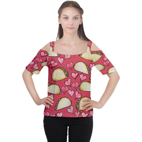 Taco Tuesday Lover Tacos Women s Cutout Shoulder Tee by BubbSnugg