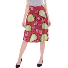 Taco Tuesday Lover Tacos Midi Beach Skirt by BubbSnugg