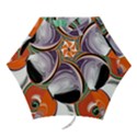 Abstract Orb in Orange, Purple, Green, and Black Mini Folding Umbrellas View1