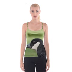 Goose Bird In Nature Spaghetti Strap Top by picsaspassion