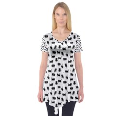 Black Cats  Short Sleeve Tunic  by kostolom3000shop