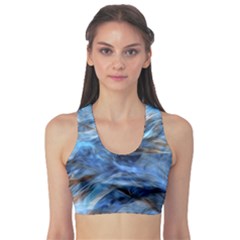 Blue Colorful Abstract Design  Sports Bra by designworld65