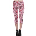 Artistic Valentine Hearts Capri Leggings  View1