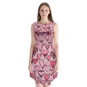 Artistic Valentine Hearts Sleeveless Chiffon Dress   View1