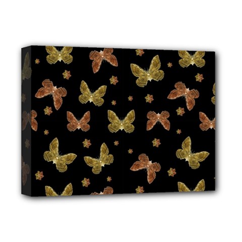 Insects Motif Pattern Deluxe Canvas 16  X 12   by dflcprints