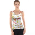 Funny Cat Food Succulent Pattern  Tank Top View1