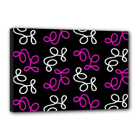 Elegance - Magenta  Canvas 18  X 12  by Valentinaart