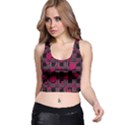 Harts pattern Racer Back Crop Top View1