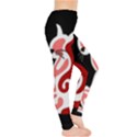 Red abstract cat Leggings  View4