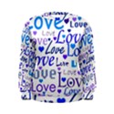 Blue and purple love pattern Women s Sweatshirt View1