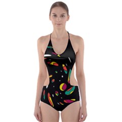 Colorful Twist Cut-out One Piece Swimsuit by Valentinaart