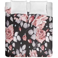 Vintage Flower Duvet Cover Double Side (california King Size) by Brittlevirginclothing