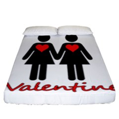 Be My Valentine 2 Fitted Sheet (king Size) by Valentinaart