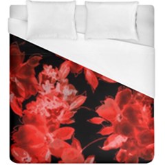 Red Flower  Duvet Cover (king Size) by Brittlevirginclothing