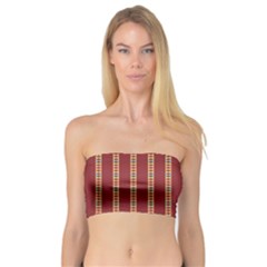 Pattern Background Red Stripes Bandeau Top by Amaryn4rt