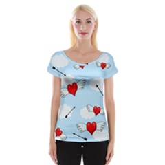 Love Hunting Women s Cap Sleeve Top by Valentinaart