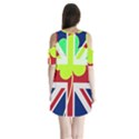 Irish British Shamrock United Kingdom Ireland Funny St. Patrick Flag Shoulder Cutout Velvet  One Piece View2