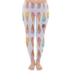 Cute Ice Cream Classic Winter Leggings by Brittlevirginclothing