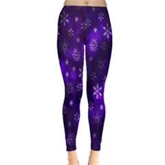 Bokeh Background Texture Stars Leggings  by Amaryn4rt
