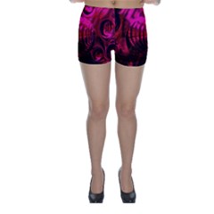 Abstract Bubble Background Skinny Shorts by Amaryn4rt