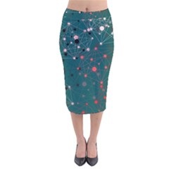 Pattern Seekers The Good The Bad And The Ugly Velvet Midi Pencil Skirt by Amaryn4rt