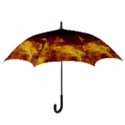 Ablaze Abstract Afire Aflame Blaze Hook Handle Umbrellas (Large) View3