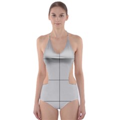 Abstract Architecture Contemporary Cut-out One Piece Swimsuit by Amaryn4rt