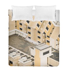 Apartments Architecture Building Duvet Cover Double Side (full/ Double Size) by Amaryn4rt