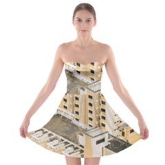 Apartments Architecture Building Strapless Bra Top Dress by Amaryn4rt