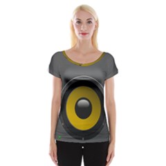 Audio Loadspeaker Activ Women s Cap Sleeve Top by Nexatart